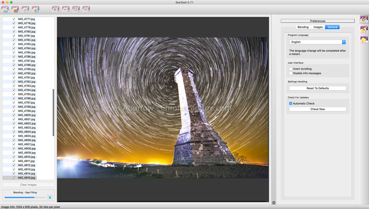 First preview of image