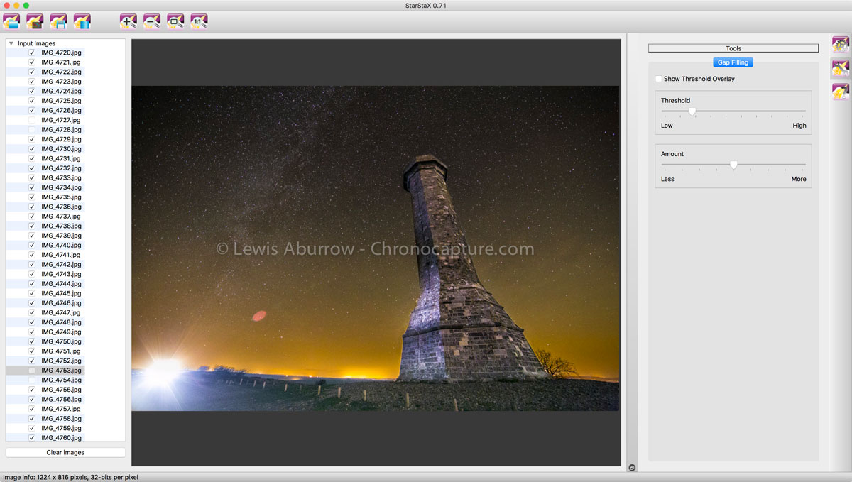 Unchecking unwanted images